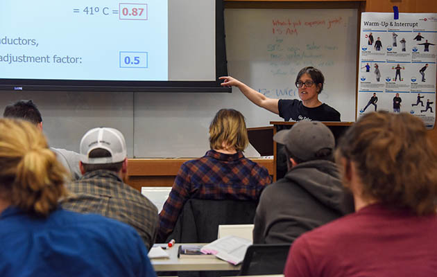 Solar installers attend a training in our Butte General Office.